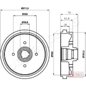 Bremstrommel TA-0901C von JAPANPARTS günstig für 139,59 € online kaufen