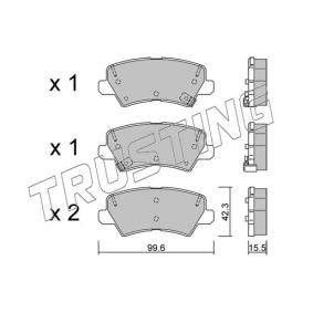 Bremsbeläge 1166.0 von TRUSTING günstig für 66,44 € online kaufen