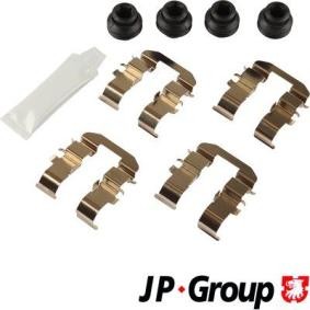 Compre Kit de accesorios, pastillas de frenos de JP GROUP online para SORENTO III a precios moderados