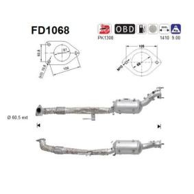 NISSAN Partikelfilter (DPF) von AS