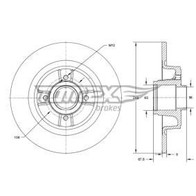 Compre Disco de travão da TOMEX brakes TX 71-811 a um preço baixo por 53,64 €