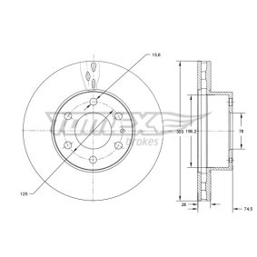 Bremsscheibe für IVECO von TOMEX brakes