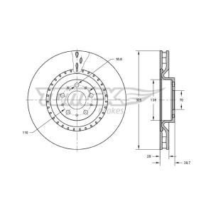 Bremsscheibe für JEEP von TOMEX brakes