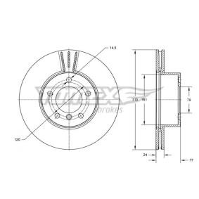 Bremsscheibe für BMW von TOMEX brakes