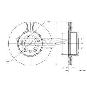 Bremsscheibe für BMW von TOMEX brakes