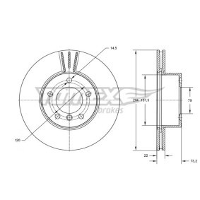 Bremsscheibe TX 73-99 von TOMEX brakes günstig für 33,28 € online kaufen