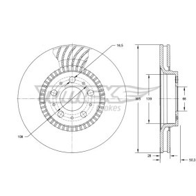 Bremsscheibe TX 74-13 von TOMEX brakes günstig für 45,46 € online kaufen