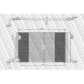 Klimakondensator des Herstellers STORM QUALITY PARTS - Originalware Artikelnummer: 28502