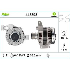 Lichtmaschine 443398 von VALEO günstig für 415,97 € online kaufen