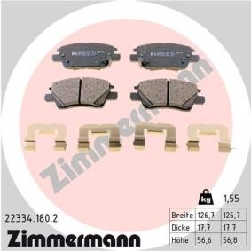 Acquista Kit pastiglie freni da ZIMMERMANN 22334.180.2 a buon mercato per soli 73,48 €