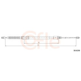 Compre Cabo de freio de mão de COFLE online para 508 I SW Van / Carrinha (8E_) a preços moderados