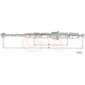 Handbremsseil 92.10.811 von COFLE günstig für 20,53 € online kaufen