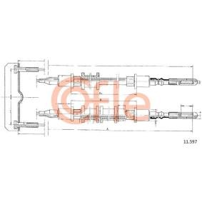 Handbremsseil 92.11.597 von COFLE günstig für 21,61 € online kaufen