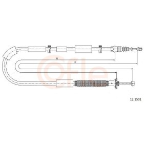 Handbremsseil 92.12.1501 von COFLE günstig für 18,26 € online kaufen