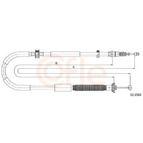 Handbremsseil 92.12.1502 von COFLE günstig für 18,26 € online kaufen