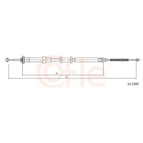 Handbremsseil 92.12.1505 von COFLE günstig für 16,29 € online kaufen