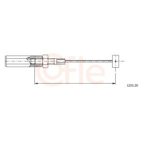 Gaszug 92.1253.20 von COFLE günstig für 5,21 € online kaufen