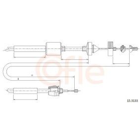 Kupplungsseil 92.15.3133 von COFLE günstig für 23,88 € online kaufen