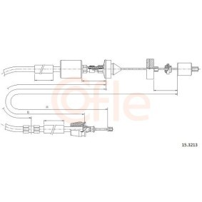 Kupplungsseil 92.15.3213 von COFLE günstig für 27,59 € online kaufen
