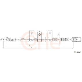 Handbremsseil für NISSAN von COFLE