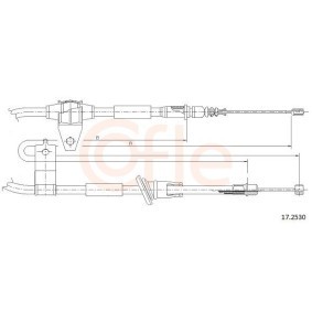 Handbremsseil 92.17.2530 von COFLE günstig für 22,78 € online kaufen