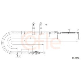 Handbremsseil 92.17.2535 von COFLE günstig für 22,71 € online kaufen