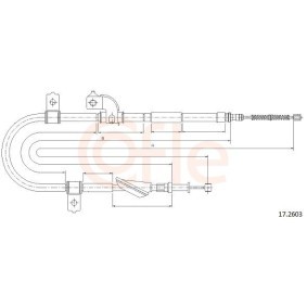 Handbremsseil 92.17.2603 von COFLE günstig für 26,79 € online kaufen