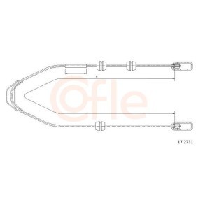 Handbremsseil 92.17.2731 von COFLE günstig für 16,20 € online kaufen