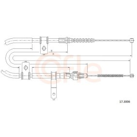 Handbremsseil für DAIHATSU von COFLE