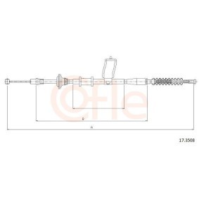 Handbremsseil 92.17.3508 von COFLE günstig für 21,26 € online kaufen