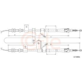 Handbremsseil 92.17.5001 von COFLE günstig für 30,07 € online kaufen