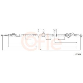 Handbremsseil 92.17.5028 von COFLE günstig für 23,82 € online kaufen