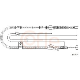 Handbremsseil 92.17.5034 von COFLE günstig für 18,53 € online kaufen