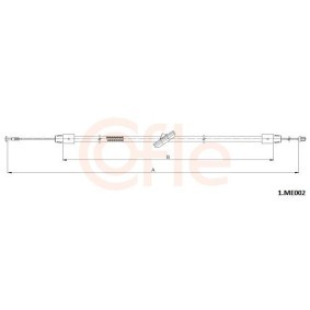 Handbremsseil 92.17.5038 von COFLE günstig für 24,42 € online kaufen
