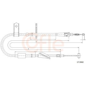Handbremsseil 92.17.5042 von COFLE günstig für 18,94 € online kaufen