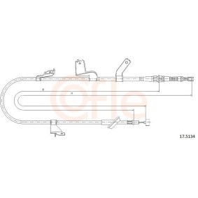Handbremsseil 92.17.5134 von COFLE günstig für 30,60 € online kaufen