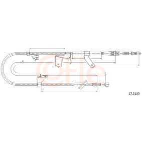 Handbremsseil 92.17.5135 von COFLE günstig für 30,60 € online kaufen