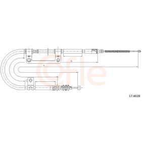Handbremsseil 92.17.6028 von COFLE günstig für 23,17 € online kaufen