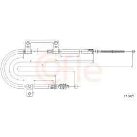 Handbremsseil 92.17.6029 von COFLE günstig für 23,64 € online kaufen