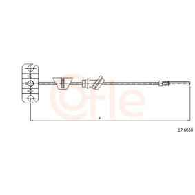 Handbremsseil 92.17.6030 von COFLE günstig für 15,60 € online kaufen