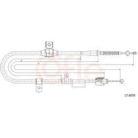 Handbremsseil 92.17.6050 von COFLE günstig für 26,65 € online kaufen