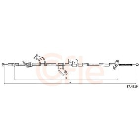 Handbremsseil 92.1701.13 von COFLE günstig für 23,80 € online kaufen