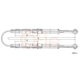 Handbremsseil 92.1901.1 von COFLE günstig für 15,55 € online kaufen