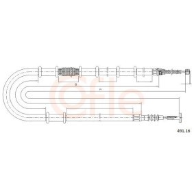 Handbremsseil 92.20.160B077 von COFLE günstig für 48,35 € online kaufen