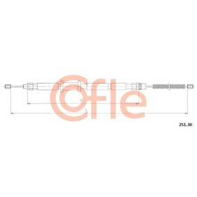 Handbremsseil 92.251.30 von COFLE günstig für 13,80 € online kaufen