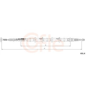 Handbremsseil 92.431.4 von COFLE günstig für 15,35 € online kaufen