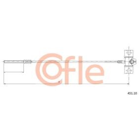 Handbremsseil 92.451.10 von COFLE günstig für 13,08 € online kaufen