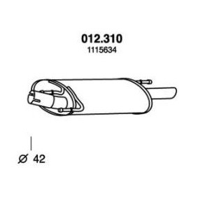 Acquista Marmitta da PEDOL 012.310 a buon mercato per soli 51,72 €