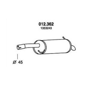 Acquista Marmitta da PEDOL 012.362 a buon mercato per soli 55,42 €