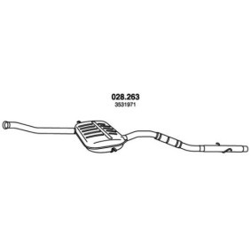 Acquista Marmitta centrale da PEDOL 028.263 a buon mercato per soli 149,07 €